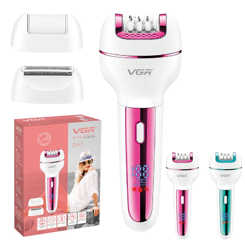 VGR 732 Original 3in1 Epilator - Women Accessories Clearance บทวิจารณ์และราคา