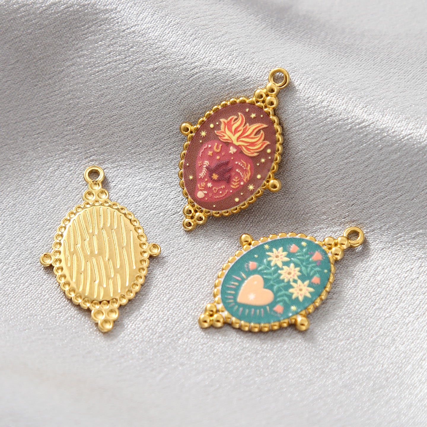 3pcs Gold Plated Stainless Ste - Evil Eye Bracelet บทวิจารณ์และราคา